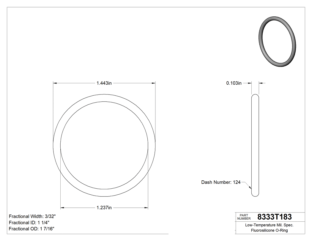 Technical drawing - 8333T183